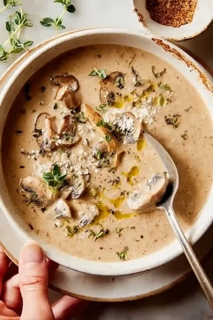 Creamy Mushroom Soup Recipe - Rich, Savory Comfort in a Bowl 3 Creamy Mushroom Soup