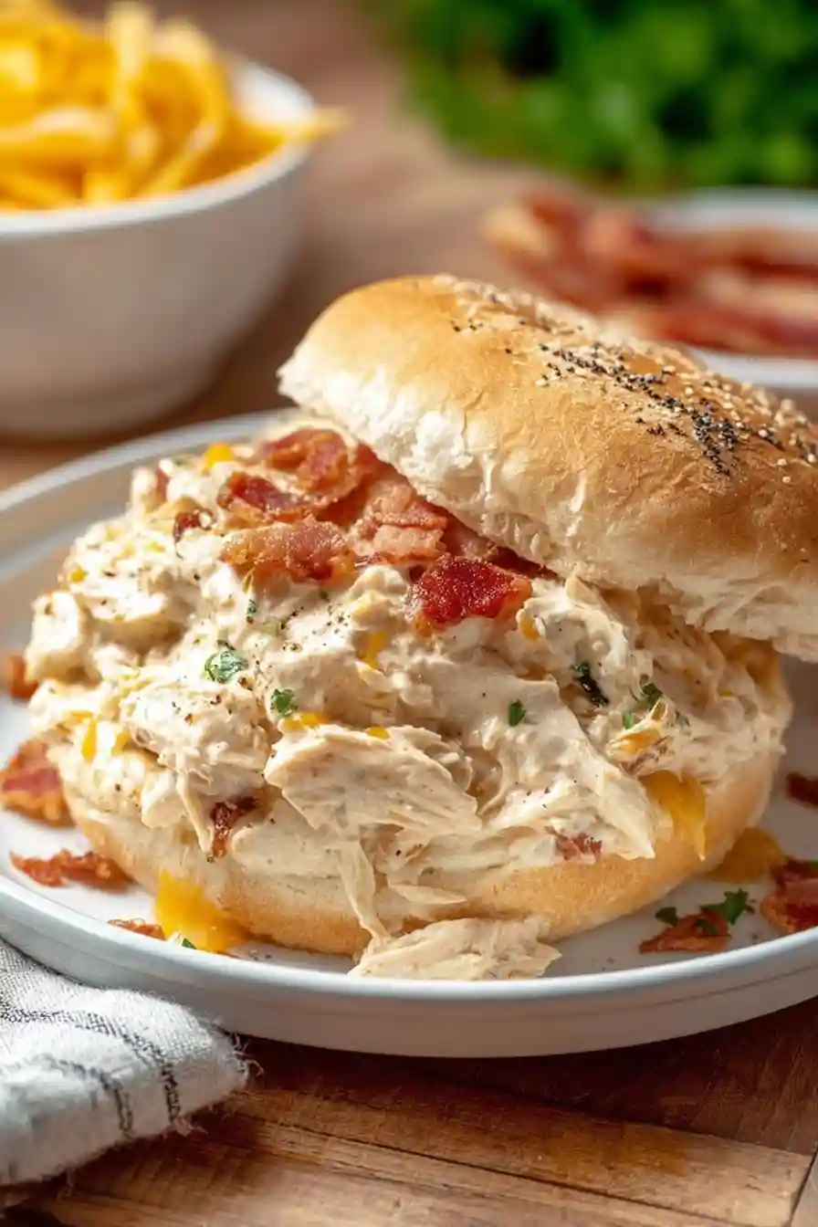 Creamy Crockpot Crack Chicken Sandwiches – Easy Family Favorite