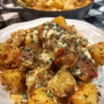 Crockpot Garlic Parmesan Chicken and Potatoes Recipe