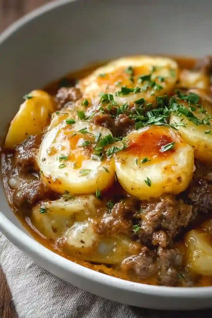 Crockpot Hamburger Potato Casserole