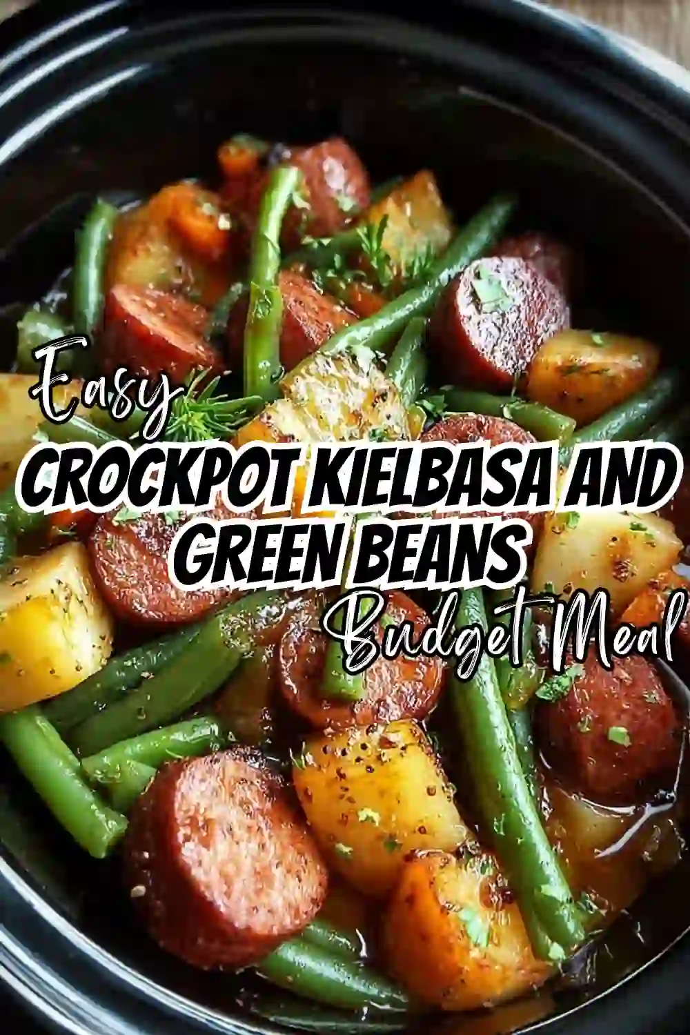 Crockpot Kielbasa and Green Beans Recipe