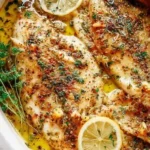 Garlic Butter Oven Baked Tilapia
