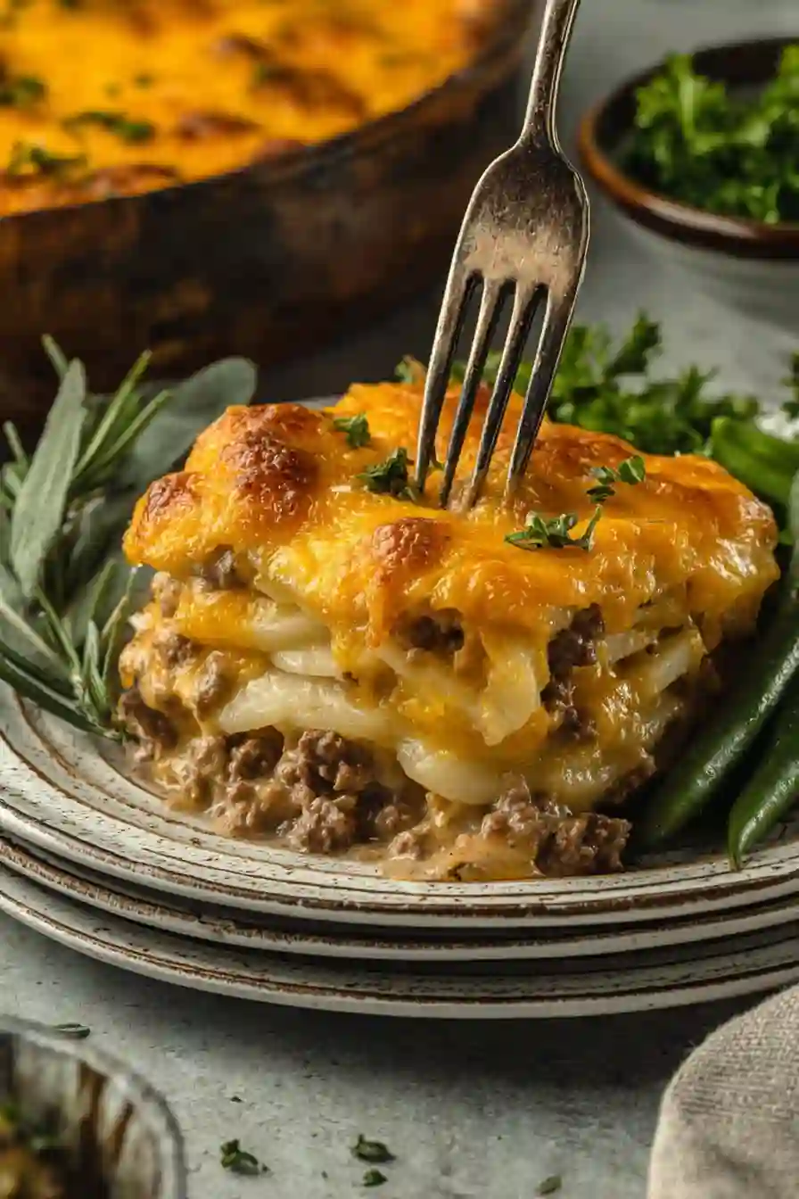 Hobo Casserole Recipe with Ground Beef and Potatoes