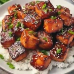 Honey Garlic Salmon Bites