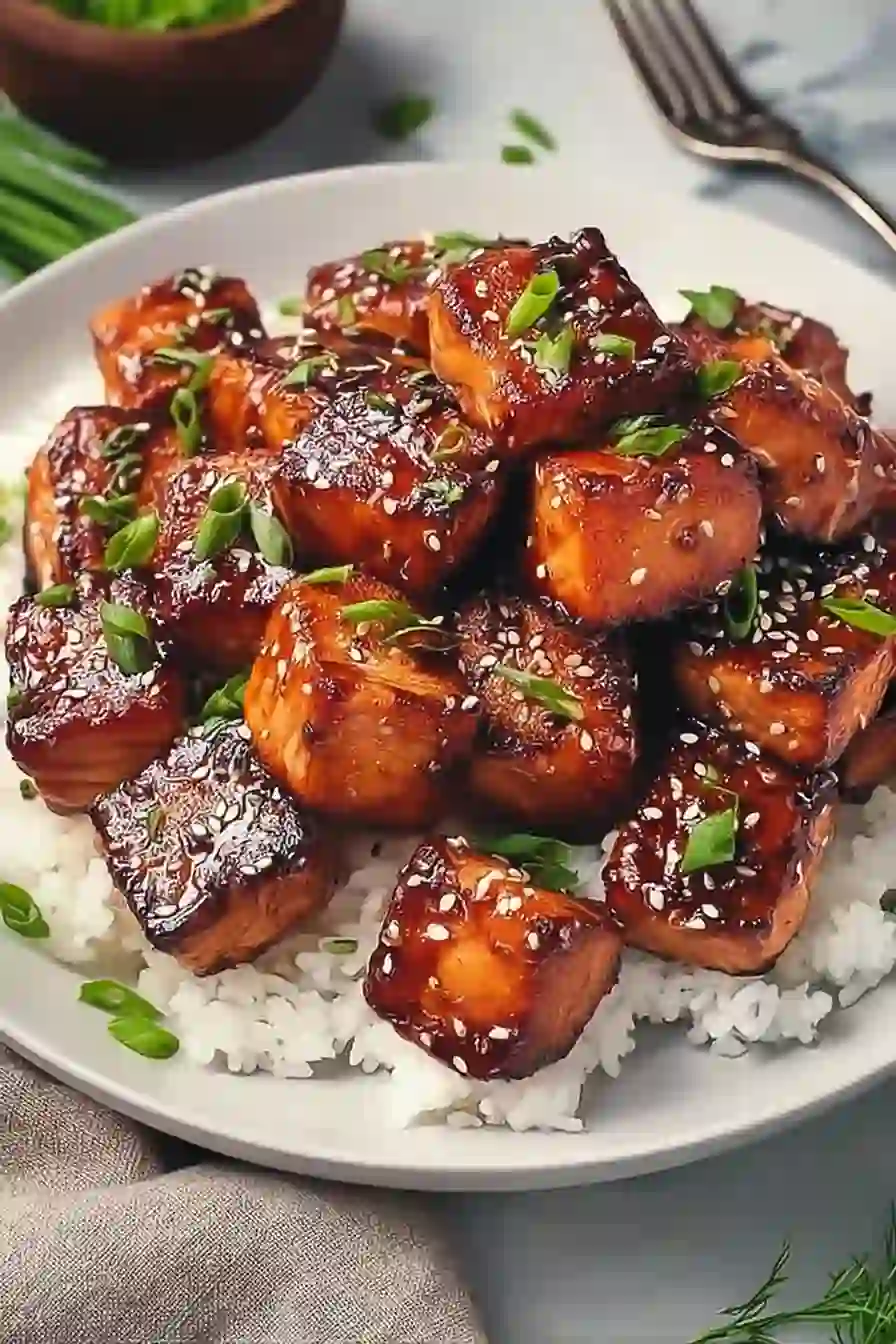 Honey Garlic Salmon Bites Recipe for a Healthy Dinner