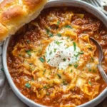 Lasagna Soup With Beef