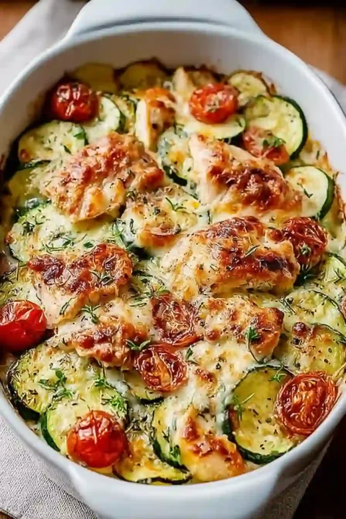 Mediterranean Chicken Zucchini Bake – Healthy, Flavorful & Easy! 3 Mediterranean Chicken Zucchini