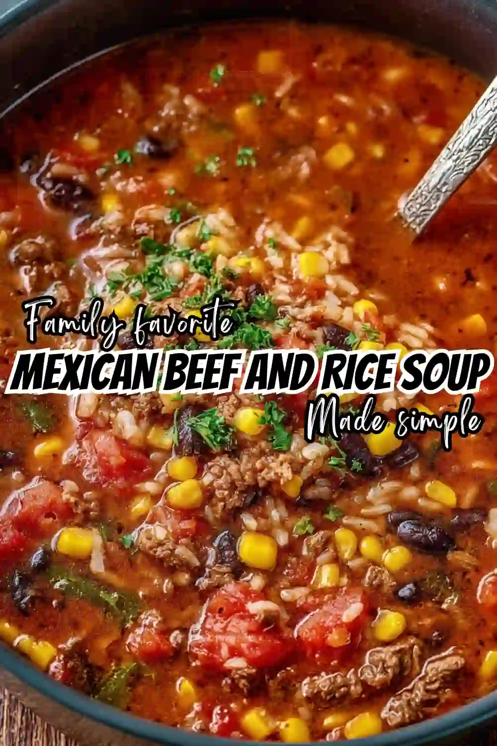 Mexican Beef and Rice Soup