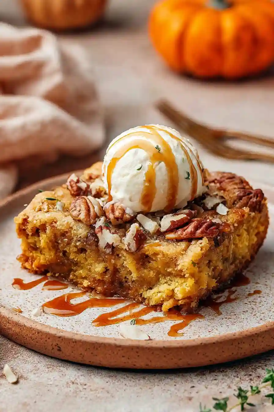 Easy Pumpkin Dump Cake Recipe With Pecans