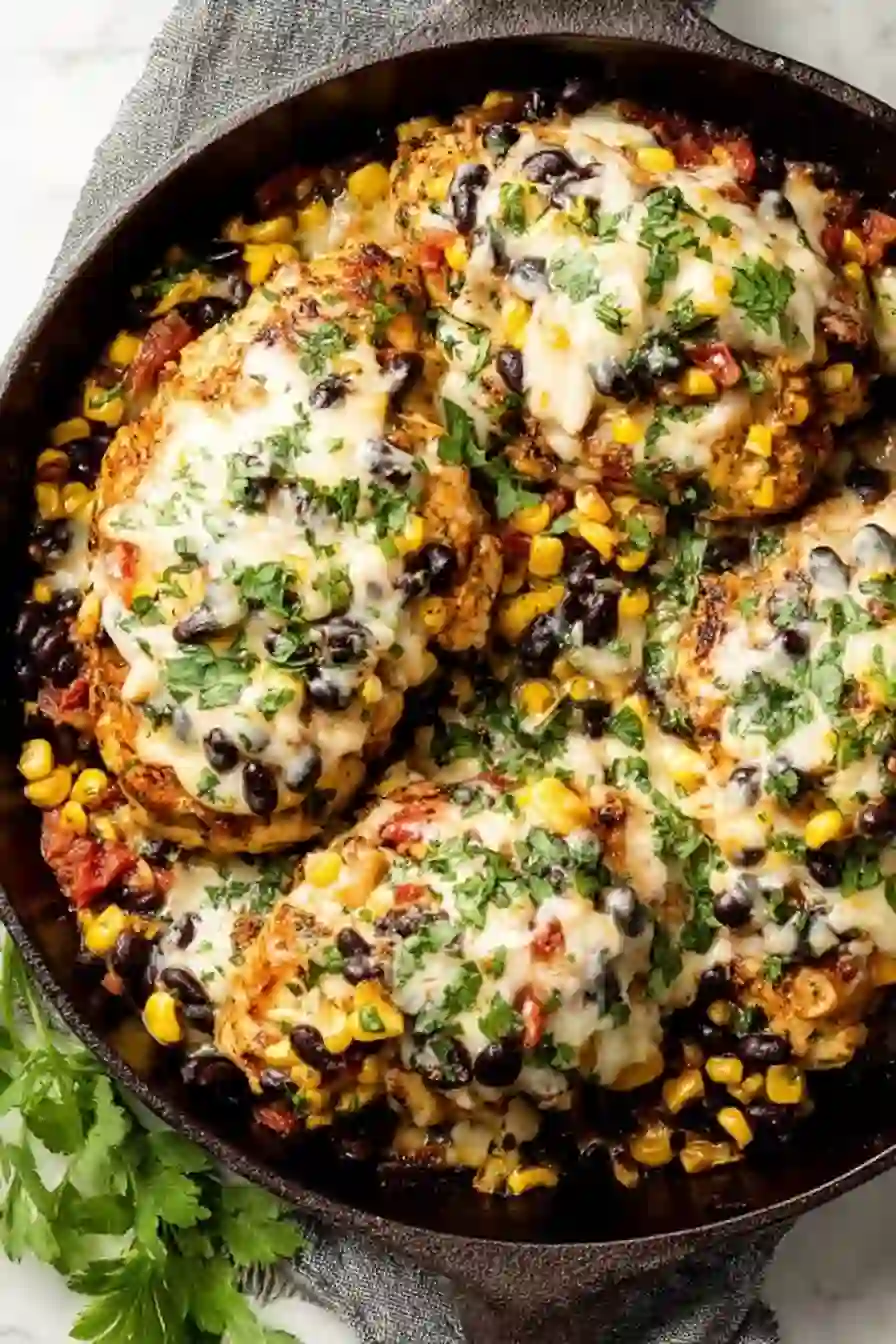 Santa Fe Chicken Skillet Recipe: Cheesy Tex-Mex Delight