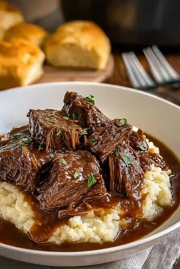 Slow Cooker Beef Manhattan