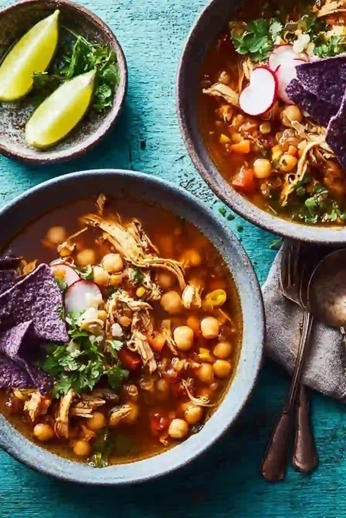 Slow Cooker Shortcut Chicken Pozole