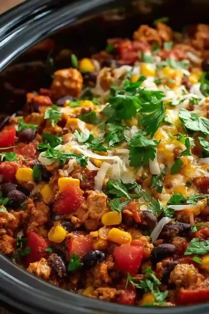 Slow Cooker Taco Casserole Recipe