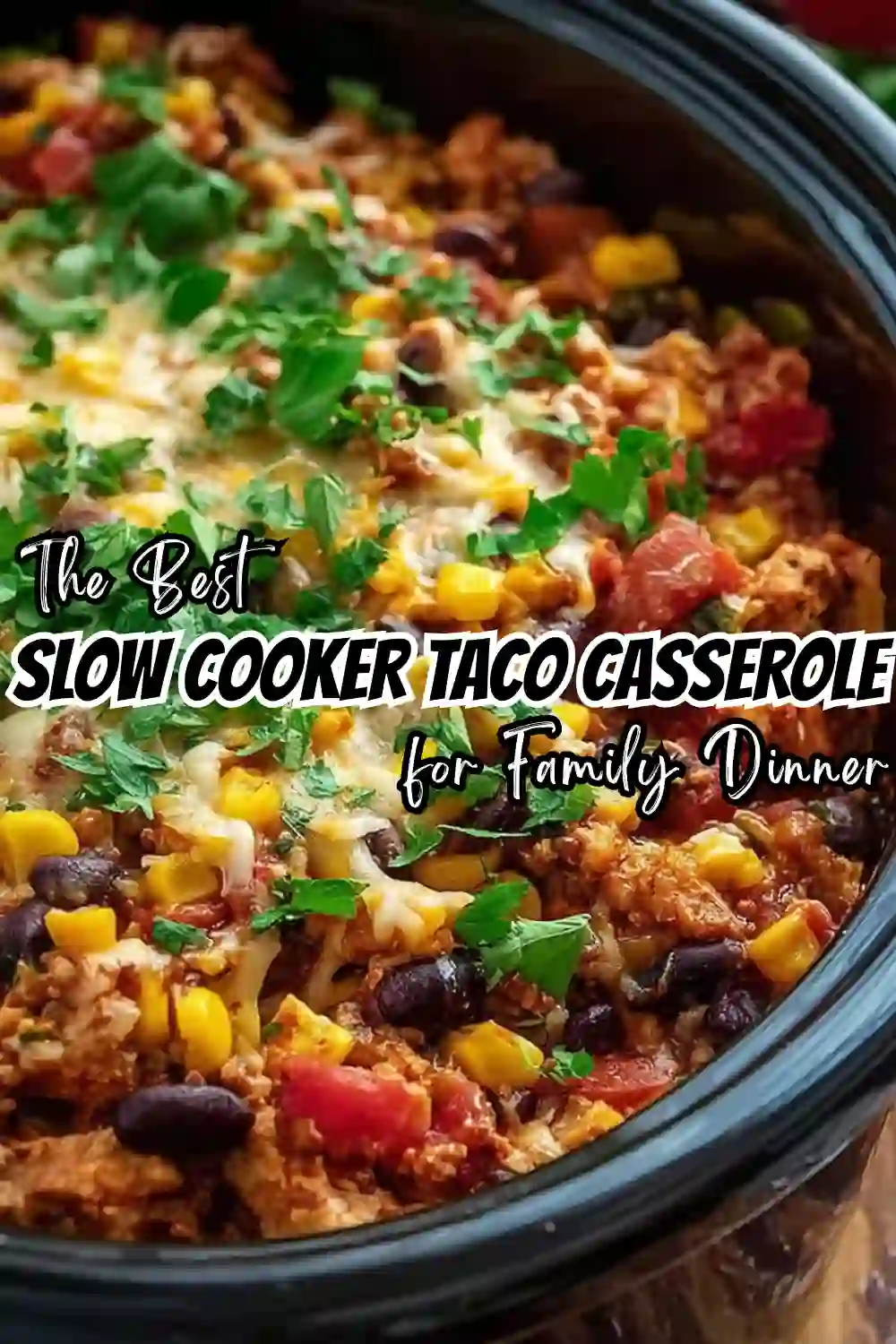 Slow Cooker Taco Casserole Recipe