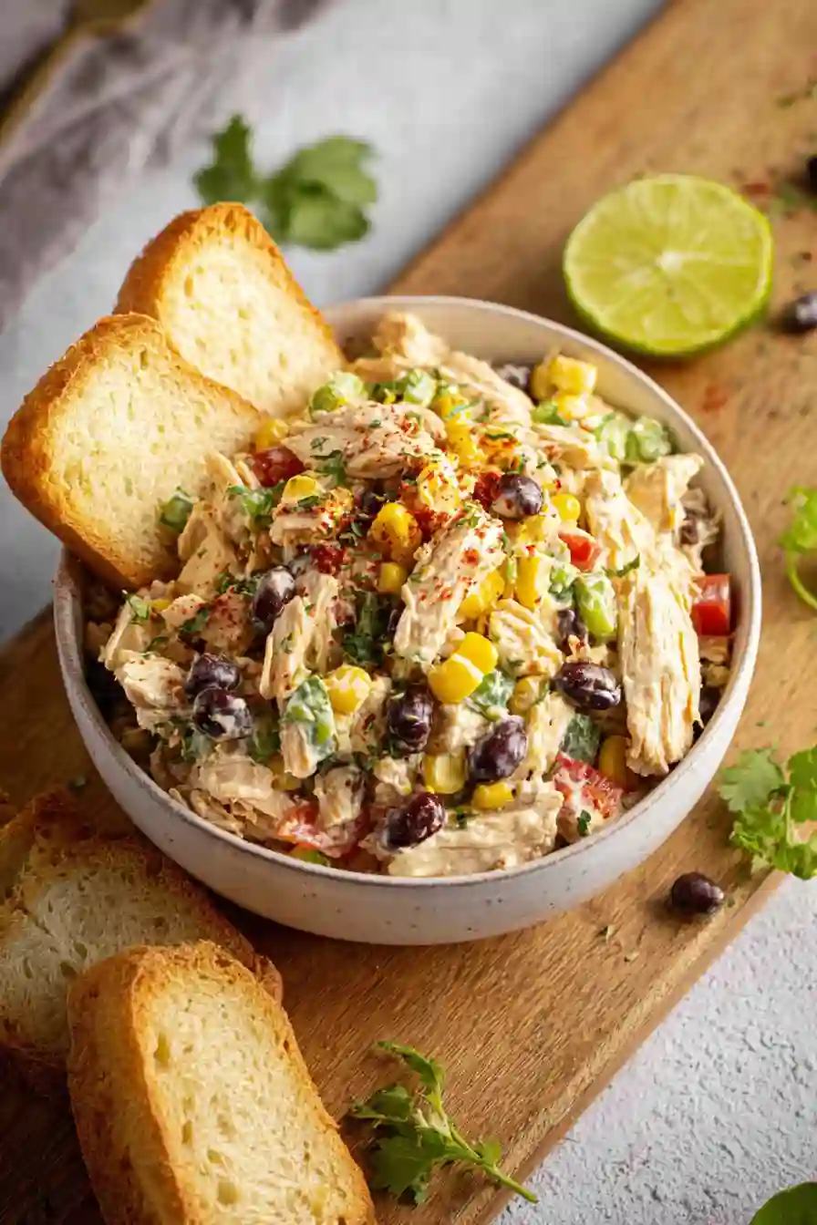 Southwest Chicken Salad with Cumin Lime Dressing