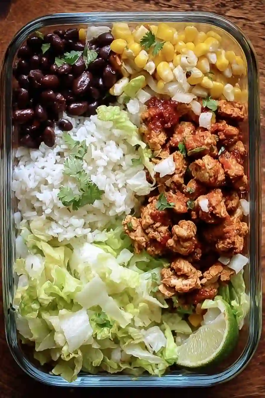 Taco Lunch Bowls for Easy Healthy Meal Prep