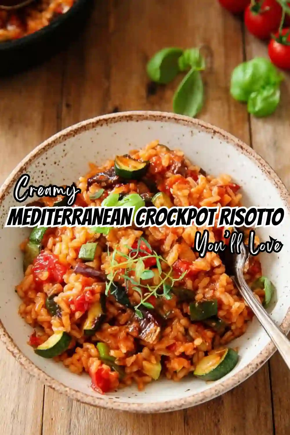 Vegan Tomato Roasted Vegetable Risotto recipe