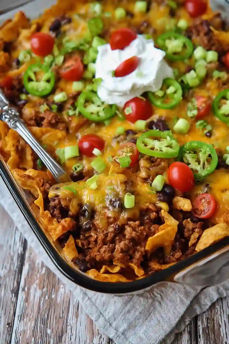 Walking Taco Casserole Recipe: A Fun Mexican-Inspired Dinner
