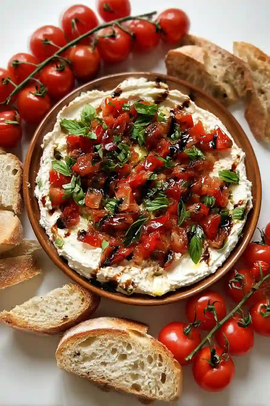 5-Minute Bruschetta Dip: Creamy, Cheesy Italian Appetizer