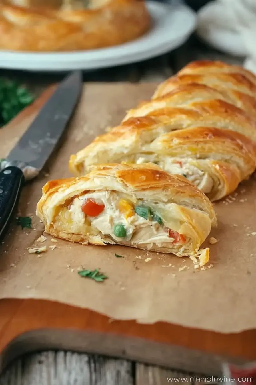 Home Page 3 Chicken Pot Pie Crescent Braid Recipe – Easy & Delicious Dinner