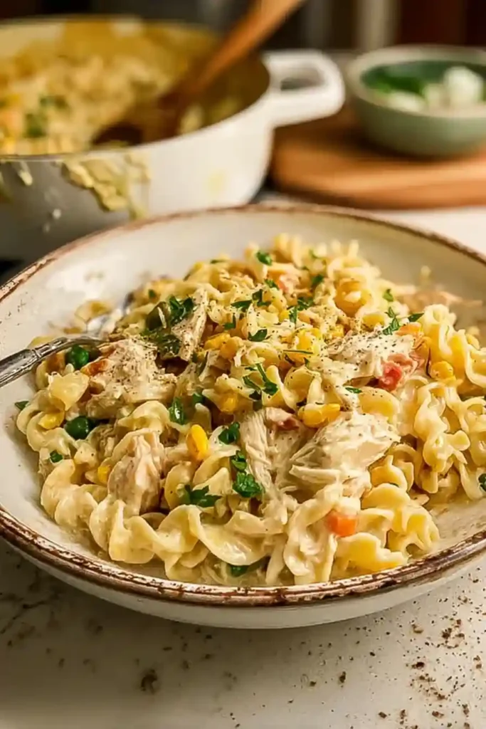 Chicken Pot Pie Pasta