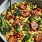 Chicken Sausage Orzo Skillet