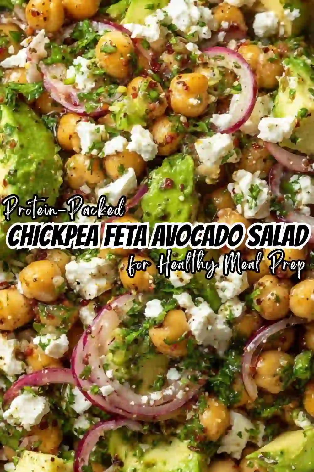 Chickpea Feta Avocado Salad Recipe