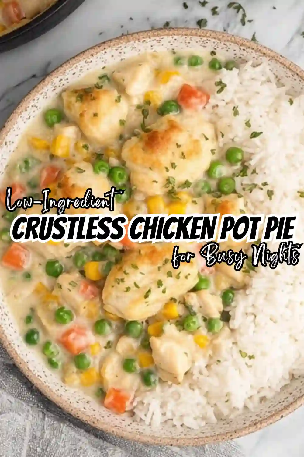 Crustless Chicken Pot Pie