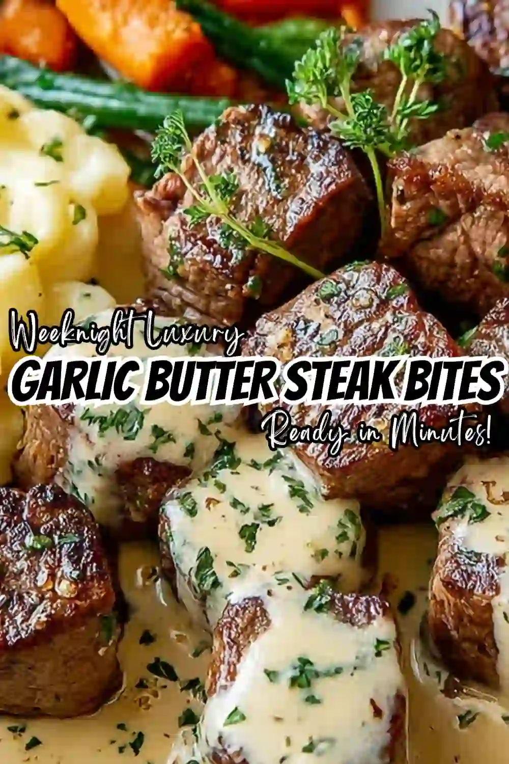 Garlic Butter Steak Bites with a Rich Parmesan Cream Sauce 5 Garlic Butter Steak Bites