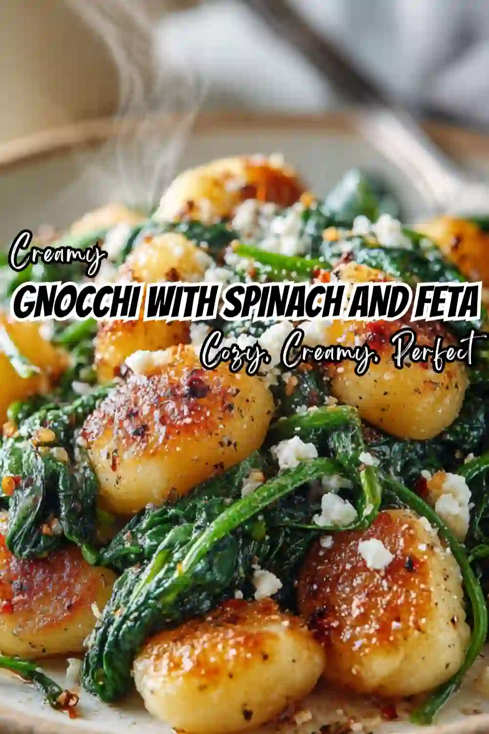 Easy Weeknight Gnocchi with Feta & Spinach 7 Gnocchi with Feta & Spinach