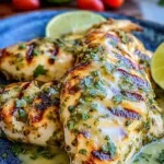 Grilled Salsa Verde Pepper Jack Chicken