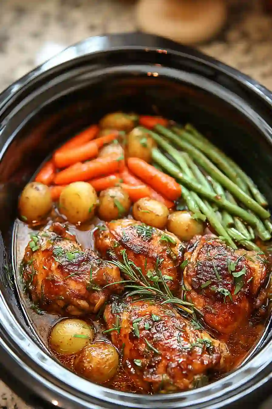 Slow Cooker Honey Garlic Chicken and Veggies Recipe