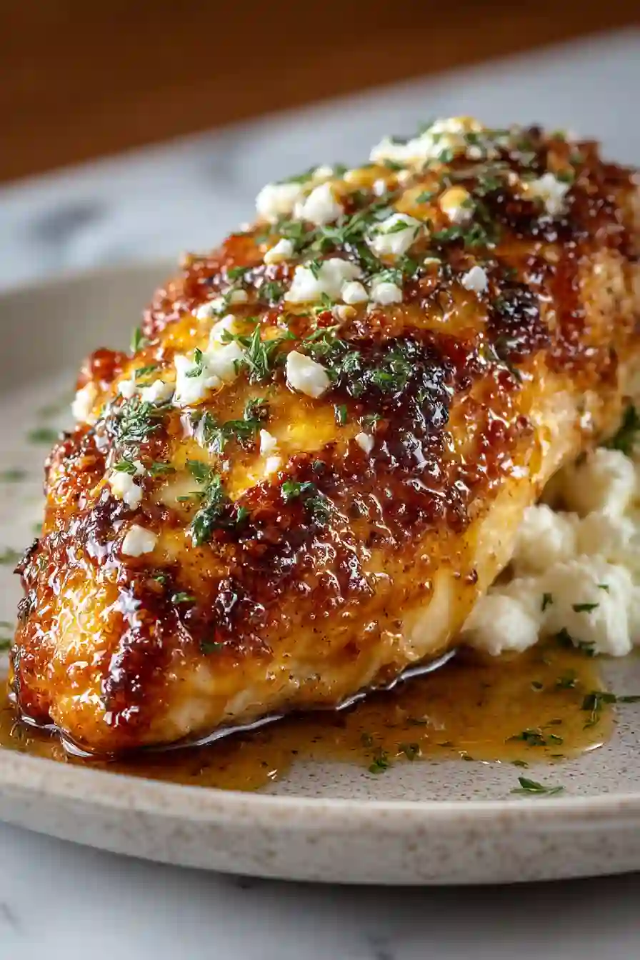 Hot Honey Feta Chicken Dish: A Deliciously Spicy and Savory Recipe