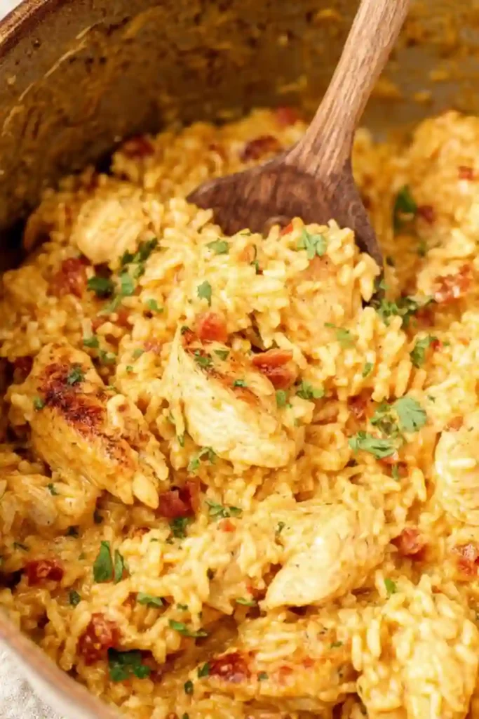 Queso Chicken and Rice