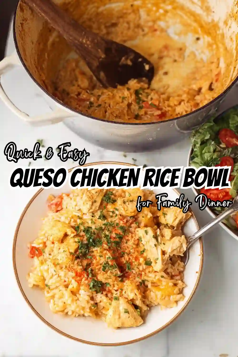 Queso Chicken and Rice
