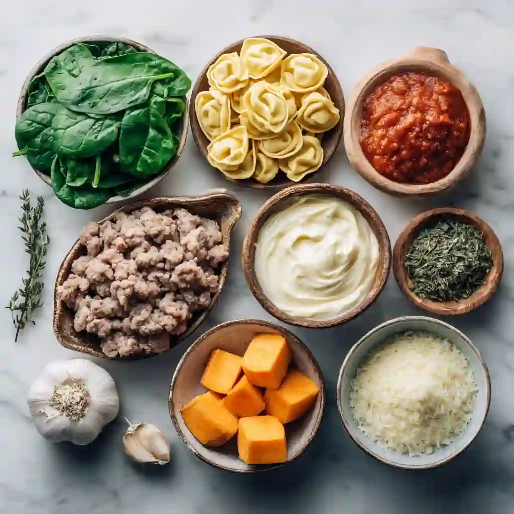 Sausage Tortellini Soup ingredients