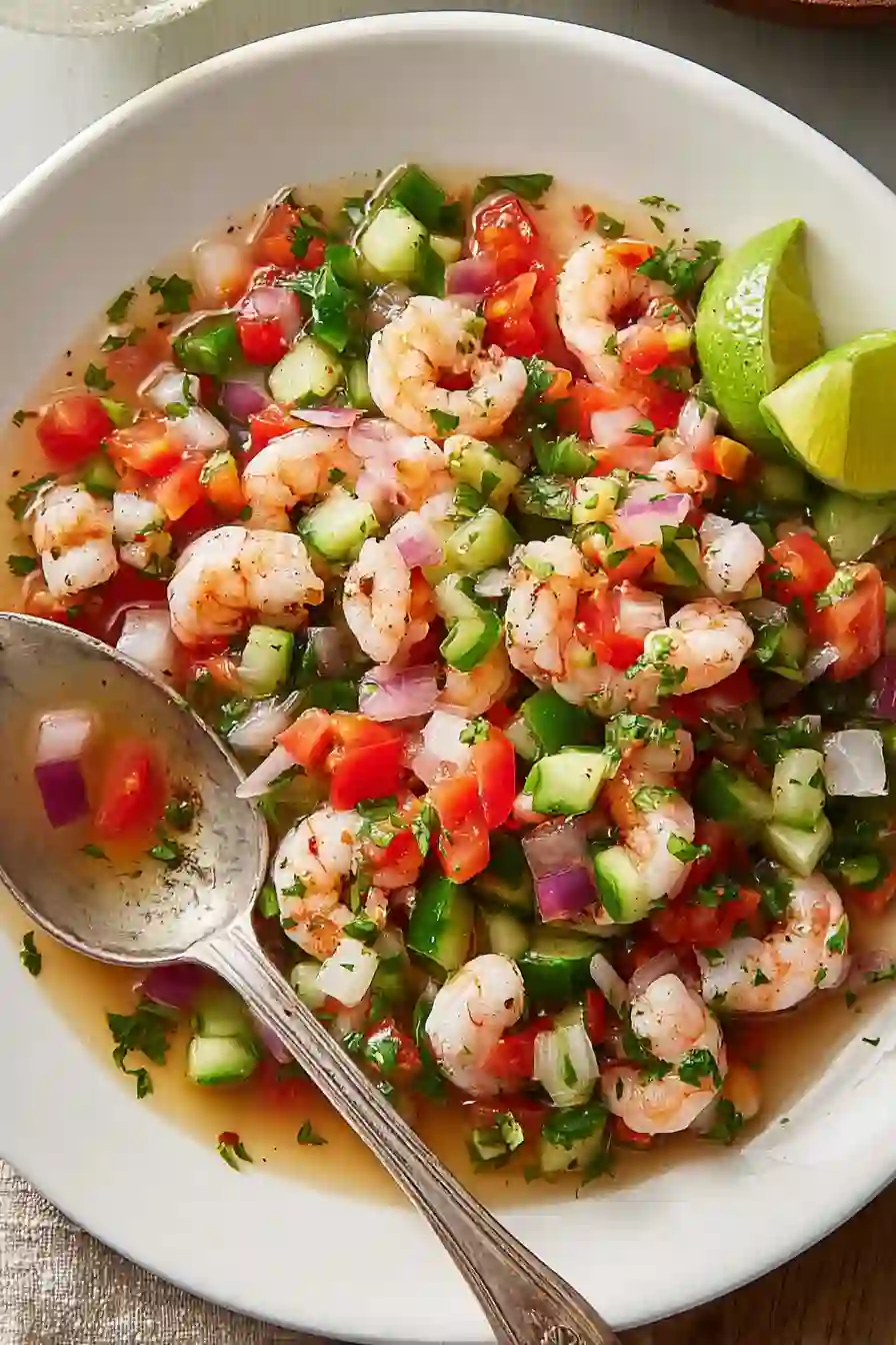Shrimp Ceviche, Fresh, Flavorful, and Bursting With Citrus