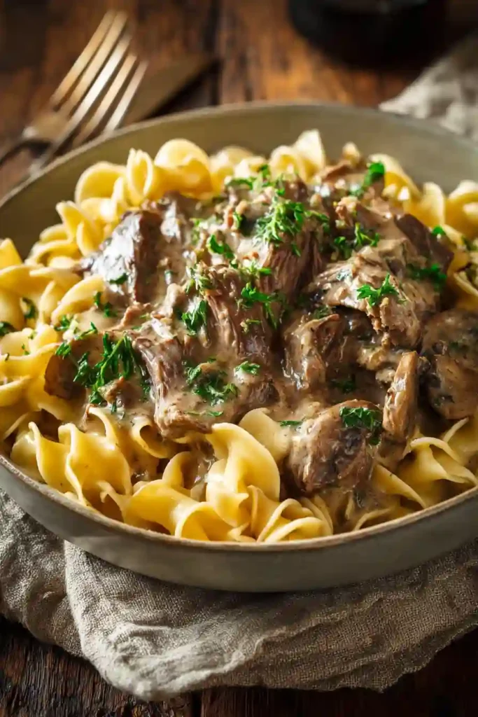 Slow Cooker Beef Stroganoff 3 Slow Cooker Beef Stroganoff