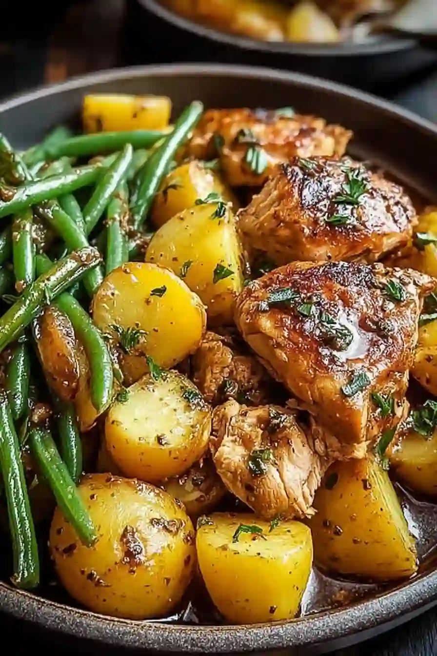 Slow Cooker Chicken and Potatoes with Green Beans