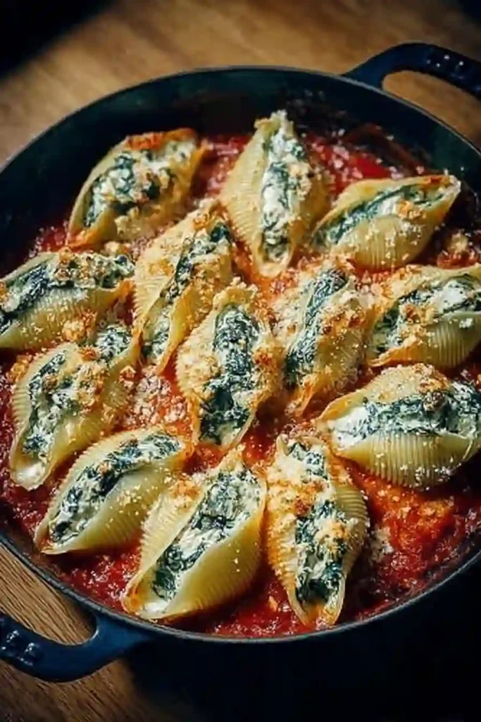 Spinach and Ricotta Stuffed Shells Recipe