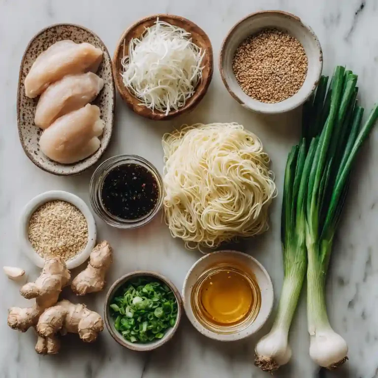 Sticky Garlic Chicken Noodles ingredients