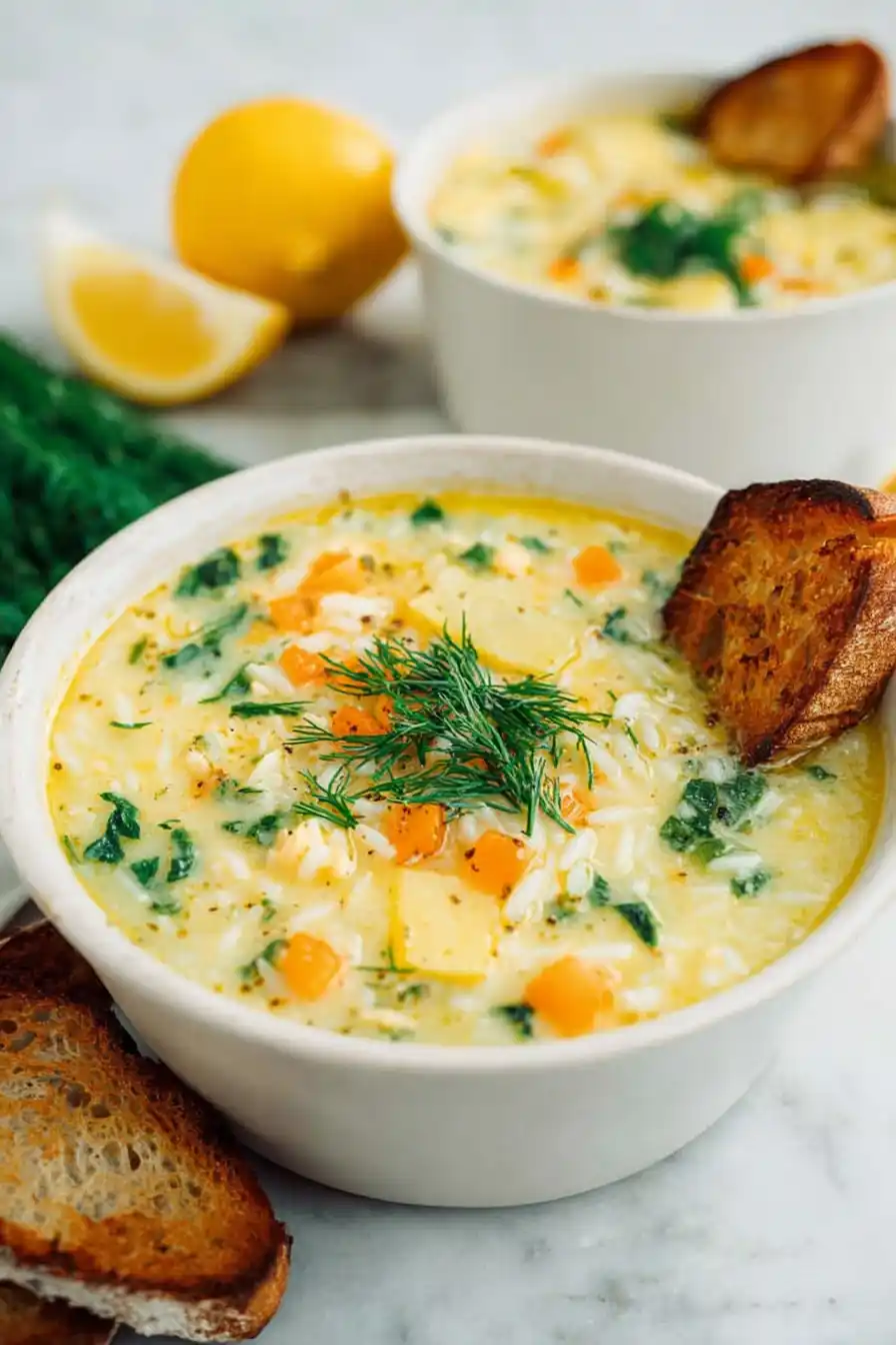 Creamy Vegan Lemon Orzo Soup 6 Creamy Vegan Lemon Orzo Soup