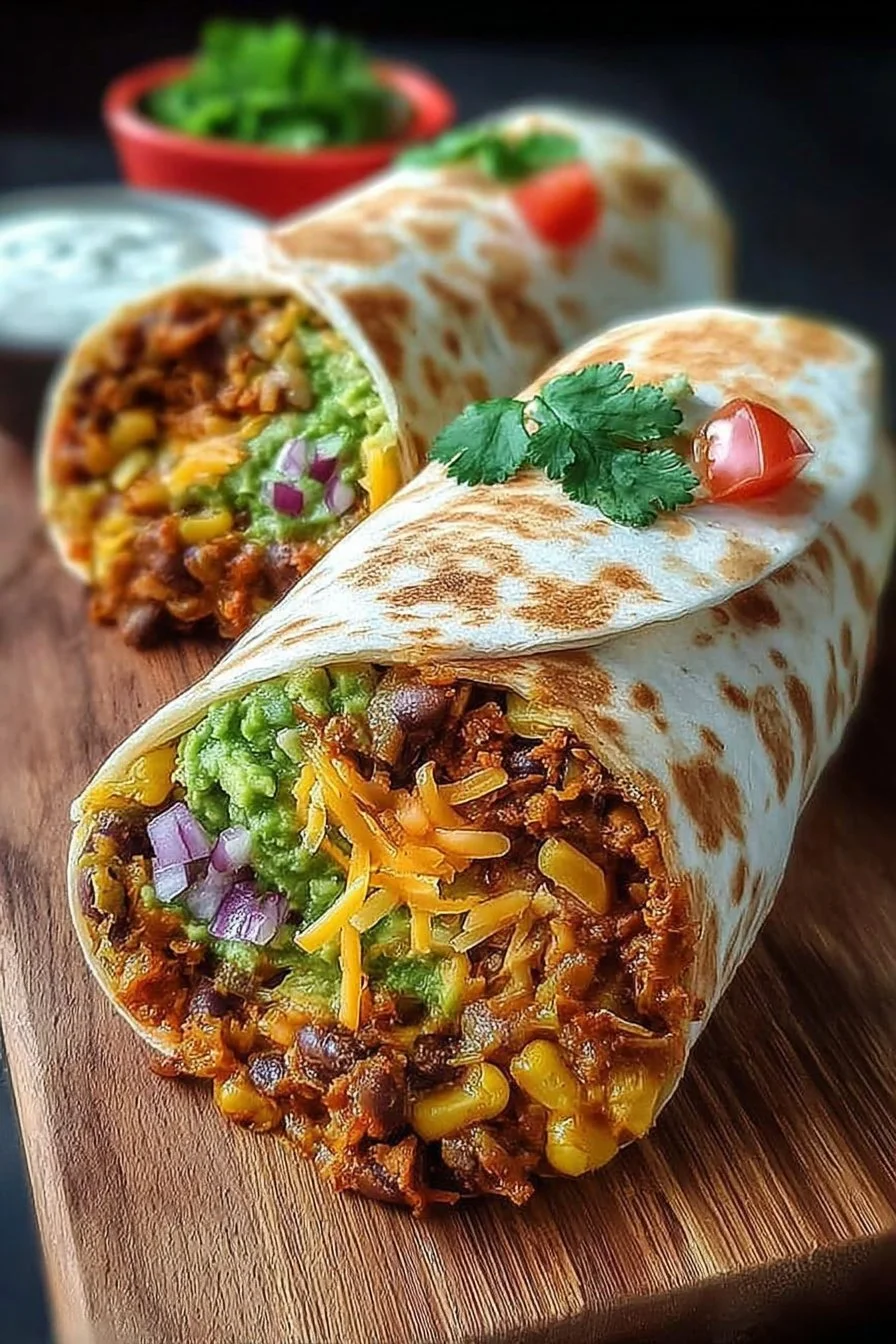 10-Minute Vegan Burrito Wraps