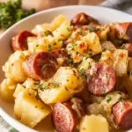 Cheesy Potatoes and Kielbasa