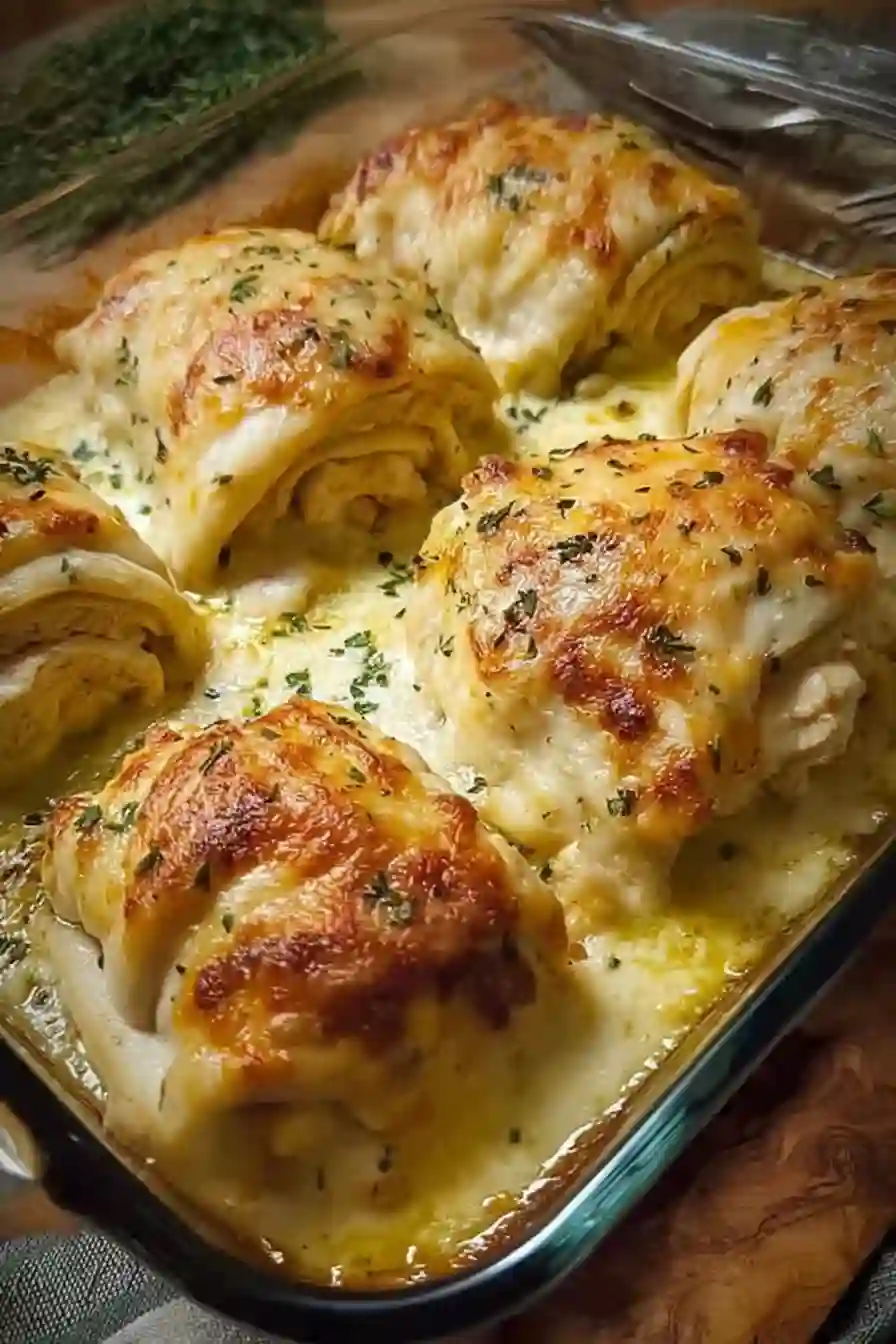Chicken Roll Ups with Crescent Rolls