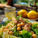 Healthy Tuna Garbanzo Bean Salad