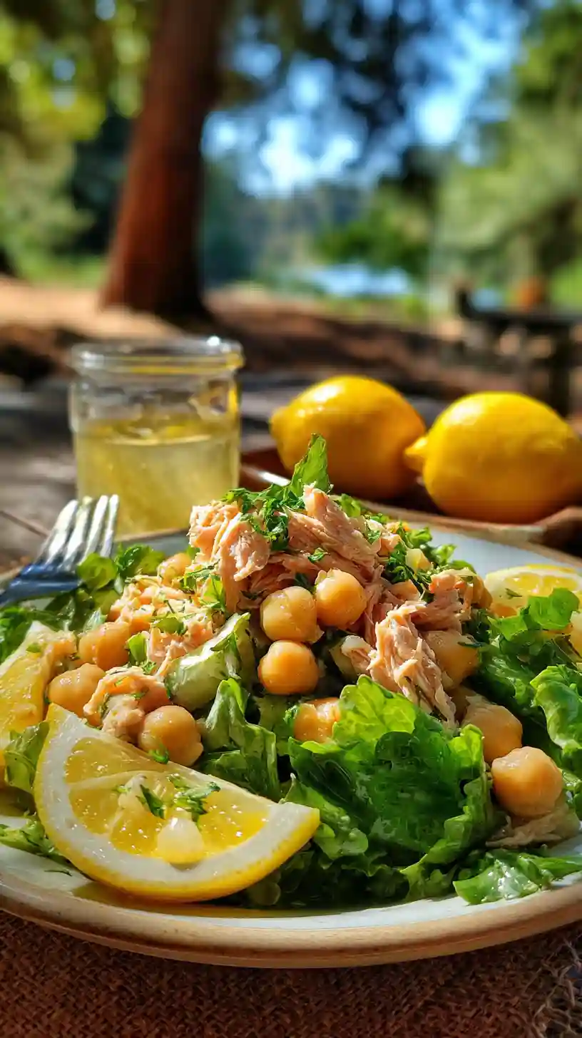 Healthy Tuna Garbanzo Bean Salad
