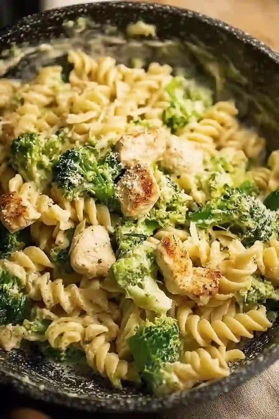 One Pot Chicken and Broccoli Pasta