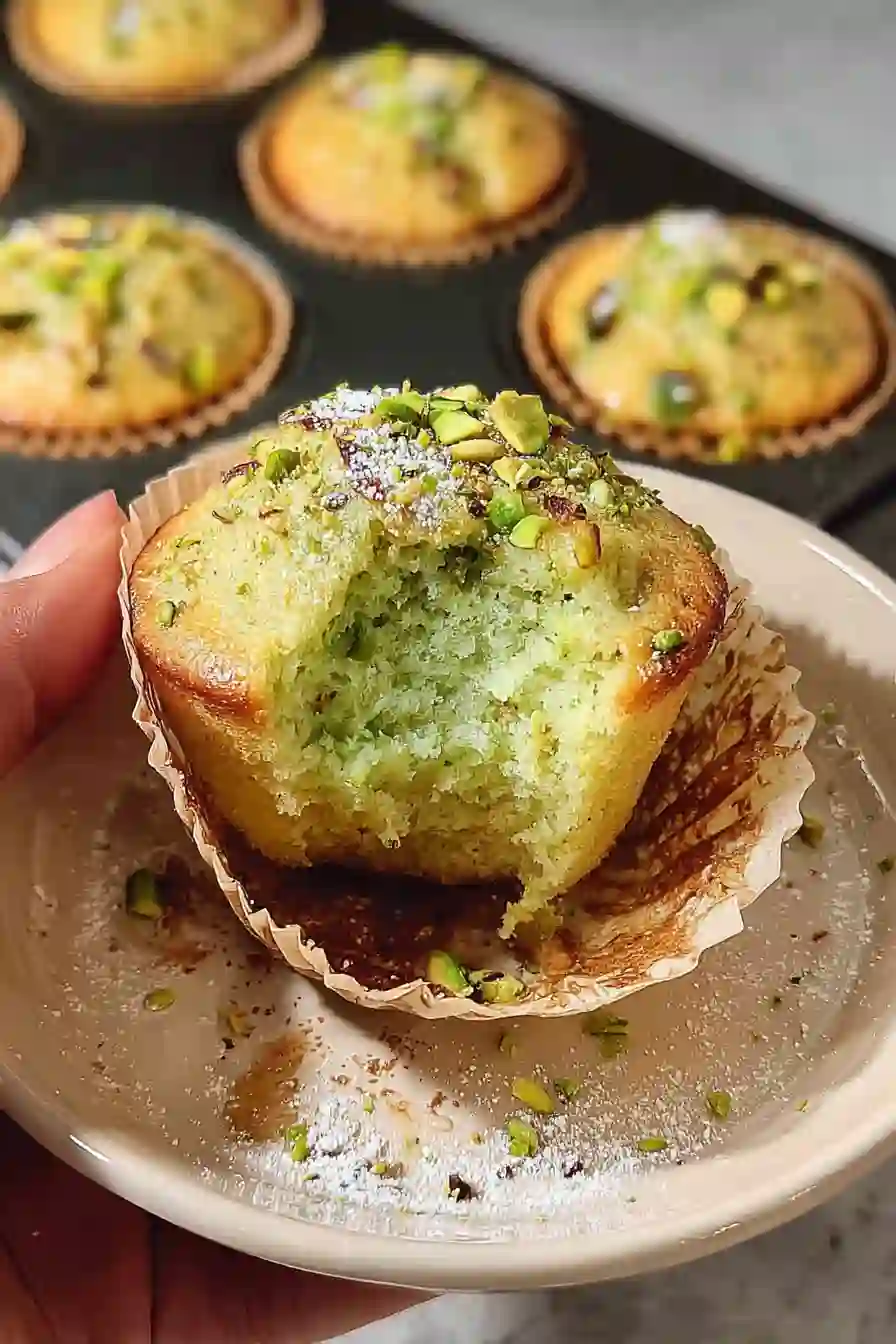Easy Bakery-Style Pistachio Muffins