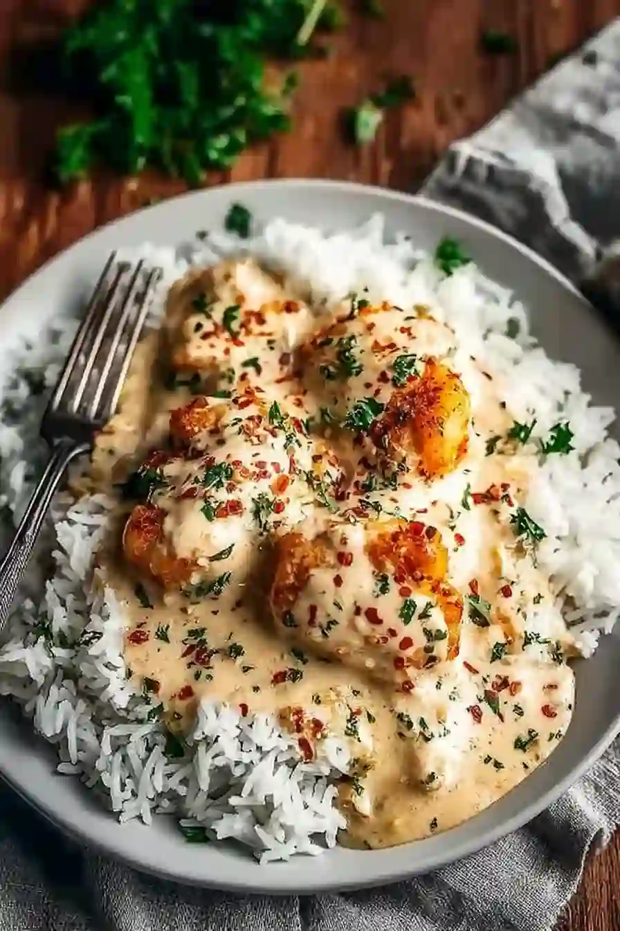 Quick and Easy Creamy Smothered Chicken and Rice for Busy Weeknights